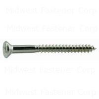 #12 x 2-1/2" Zinc Plated Steel Phillips Flat Head Wood Screw