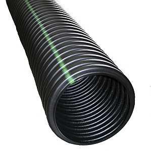 PIPE CORRUGATED 4"x10' SOLID W/COUPLING