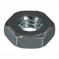 #6-32 Zinc Plated Grade 2 Steel Coarse Thread Hex Machine Screw Nut