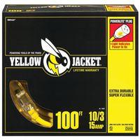 CORD EXT WITH/LT10/3X100FT YEL