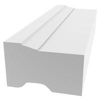 BRICK MOULD PVC 10FT WHITE