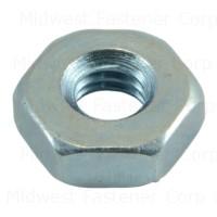 #8-32 Zinc Plated Grade 2 Steel Coarse Thread Hex Machine Screw Nut