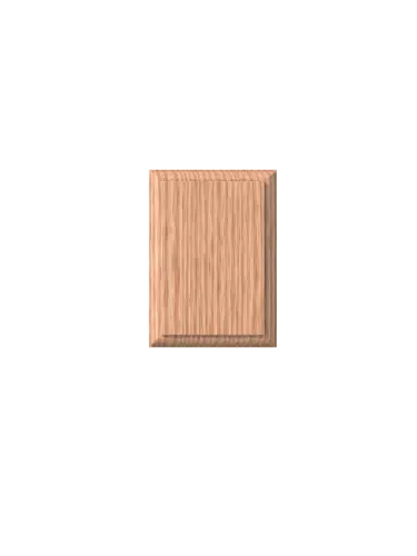 RECT ROSETTE RED OAK