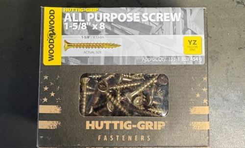 SCREW ALL PURPOSE YELLOW 1-5/8" TORX 1LB