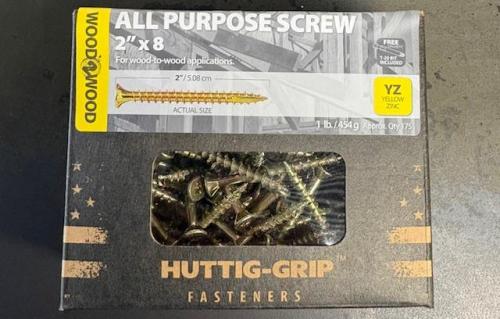 SCREW ALL PURPOSE YELLOW 2" TORX 1LB