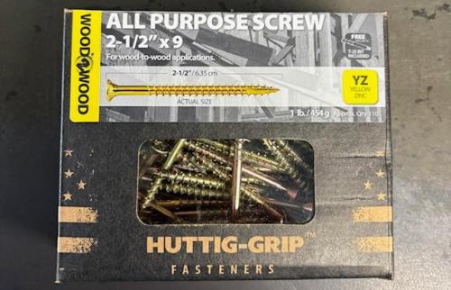 SCREW ALL PURPOSE YELLOW 2-1/2" TORX 1LB