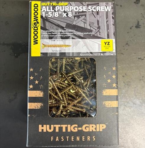 SCREW ALL PURPOSE YELLOW 1-5/8" TORX 5LB