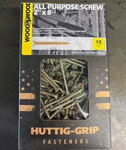 SCREW ALL PURPOSE YELLOW 2" TORX 5LB