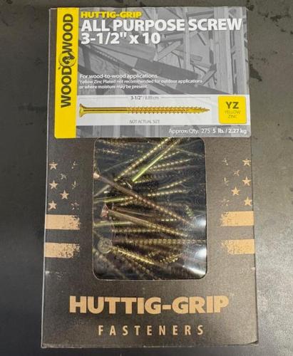 SCREW ALL PURPOSE YELLOW 3-1/2" TORX 5LB