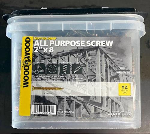 SCREW ALL PURP 2IN TORX 25LB
