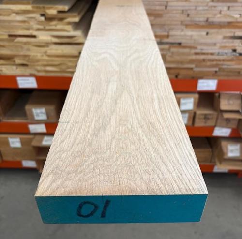 8/4" FAS WH. OAK RNDM W&L H&M PLANED SLR-1E