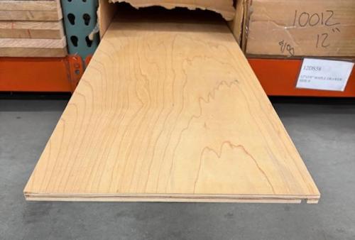 12"x1/2" UV MAPLE DRAWER SIDE 8'