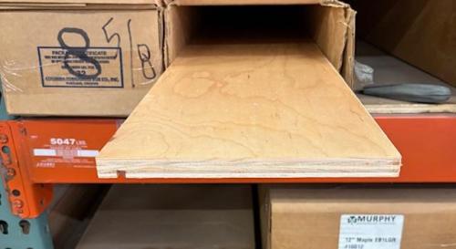 8"x5/8"UV MAPLE DRAWER SIDE 8'