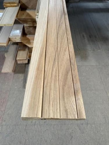 3/4"x3-1/4" CLEAR HICKORY CASING/BASE BEADED