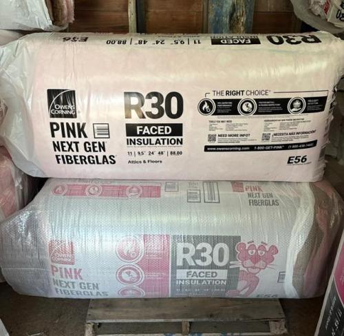 R-30 10"x24" KRAFT F-G INSULATION 88SQ.FT. BATTS (11pcs.)