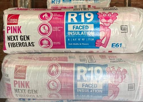 R-19 6"x15" FG KRAFT INSULATION BATTS 77.50 SQ.FT.