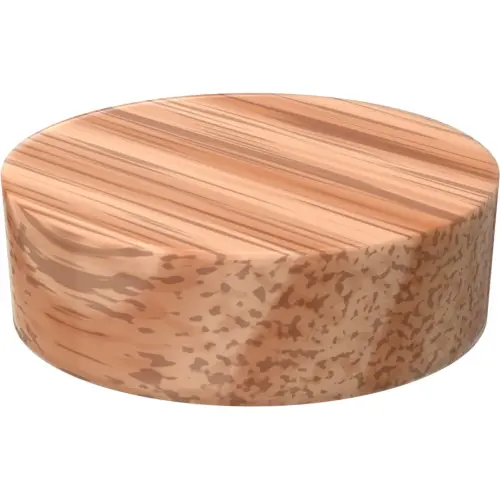 1" FLUSH RAIL PLUG-OAK