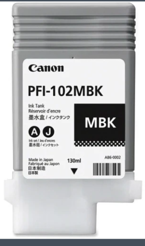 Canon Ink Cartridge PFI-102MBK Matte Black - 130ml