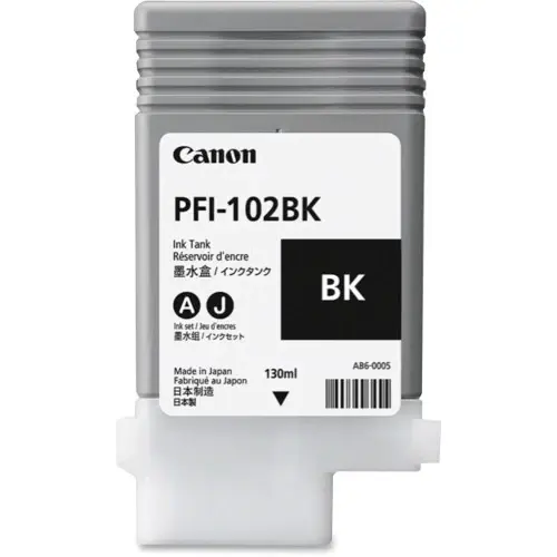 Canon Ink Cartridge PFI-102BK Black - Dye - 130ml