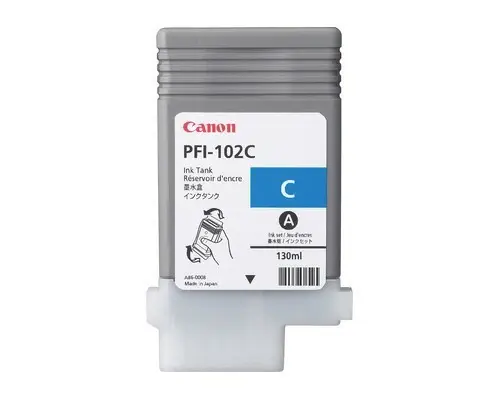 Canon Ink Cartridge PFI-102C Cyan - Dye - 130ml