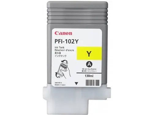 Canon Ink Cartridge PFI-102Y Yellow - Dye - 130ml