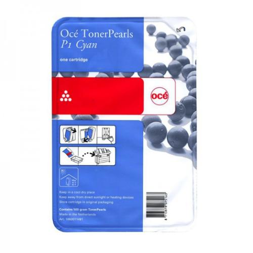 Oce Cyan TonerPearls for ColorWave 600 1 Bottle per Carton