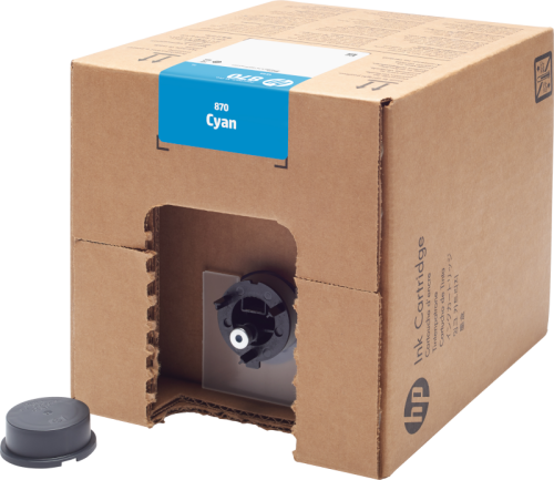 HP PageWide XL Pro 870 Cyan Ink Carton 5L