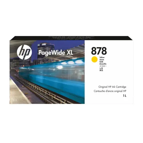 HP PageWide XL 878 Yellow Ink Cartridge 1L