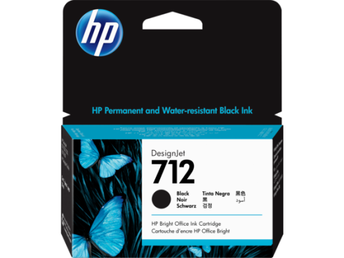 HP DesignJet 712 Black Ink Cartridge 38ml