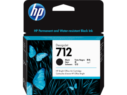 HP DesignJet 712 Black Ink Cartridge 80ml