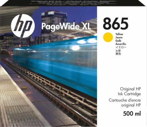 HP PageWide XL 865 Yellow Ink Cartridge 500ml
