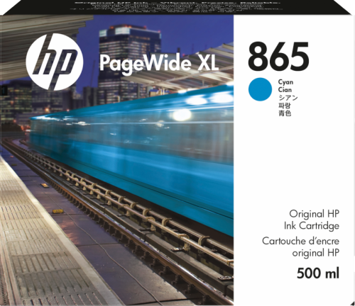 HP PageWide XL 865 Cyan Ink Cartridge 500ml