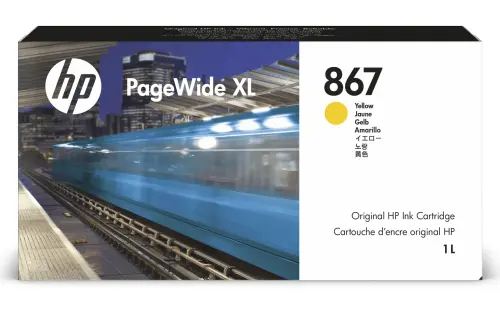 HP PageWide XL 867 Yellow Ink Cartridge 1-Liter
