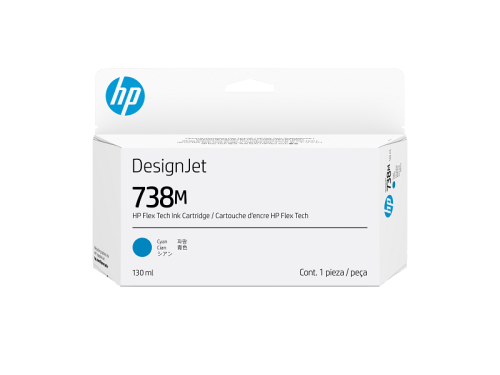 HP DesignJet 738M Cyan Ink Cartridge 130ml