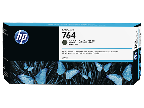 HP DesignJet 764 Matte Black Ink Cartridge 300ml