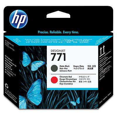 HP DesignJet 771 Matte Black/Chromatic Red Printhead -(Z6800/Z6600 only)