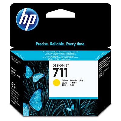 HP DesignJet 711 Yellow Ink Cartridge. 29ml