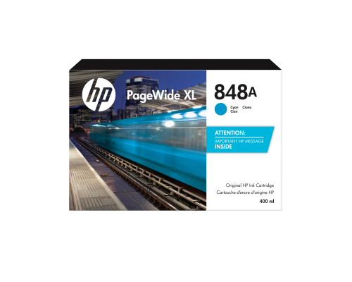 HP PageWide XL 848A Cyan Ink Cartridge 400ml