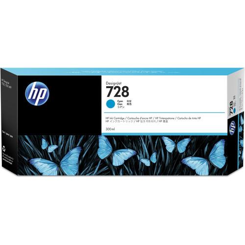 HP DesignJet 728 Cyan Ink Cartridge 300ml