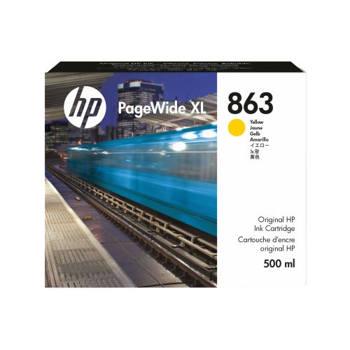 HP PageWide XL 863 Yellow Ink Cartridge 500ml