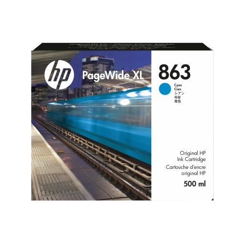 HP PageWide XL 863 Cyan Ink Cartridge 500ml