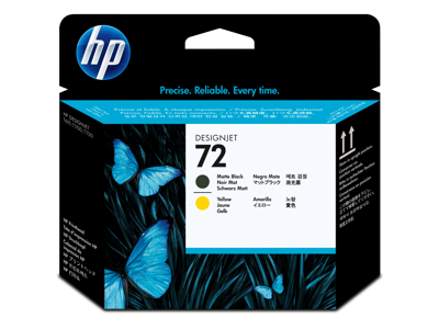 HP DesignJet 72 Matte Black/Yellow Printhead