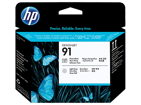 HP DesignJet 91 Photo Black/Light Gray Printhead.