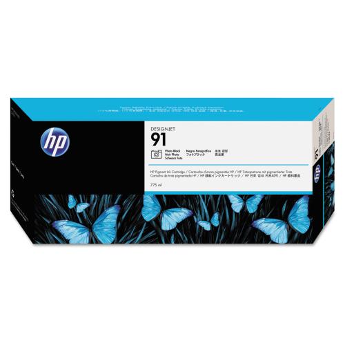 HP DesignJet 91 Photo Black Ink Cartridge 775ml