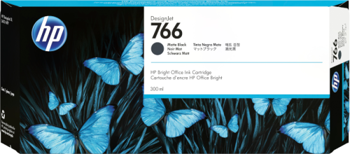 HP DesignJet 766 Matte Black Ink Cartridge 300ml