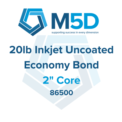 20lb Inkjet UnCoated Economy Bond - 150' Rolls - 2" Core