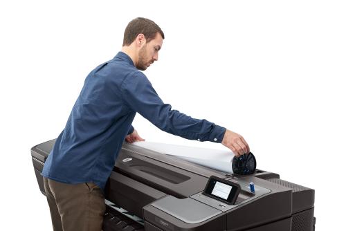HP DesignJet Z9 Load paper