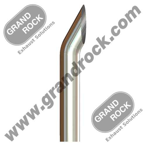 7" X 48" AUSSIE, 7" OD; CHROME