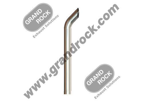 STACK BULLHORN,6"X72,ID CHROME