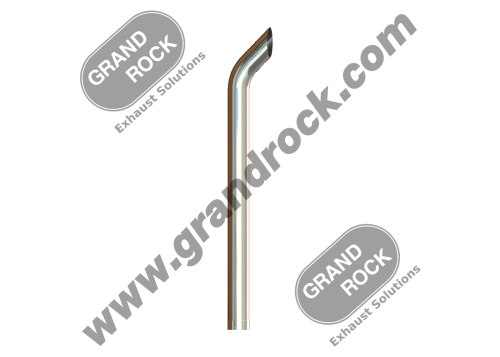 STACK BULLHORN,6"X84,ID CHROME